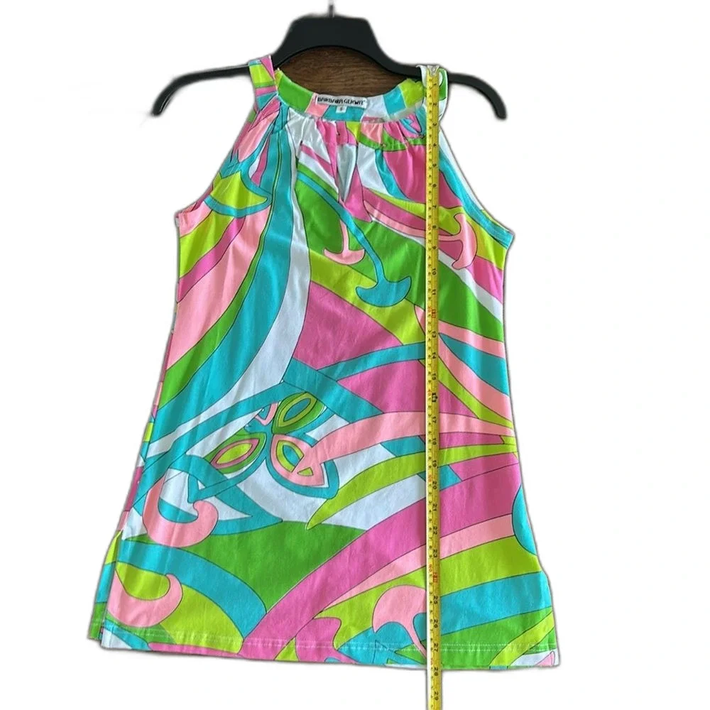 Barbara Gerwit Sleeveless Tank Top Womens Small 4 6 Like Emilio Pucci Multicolor
